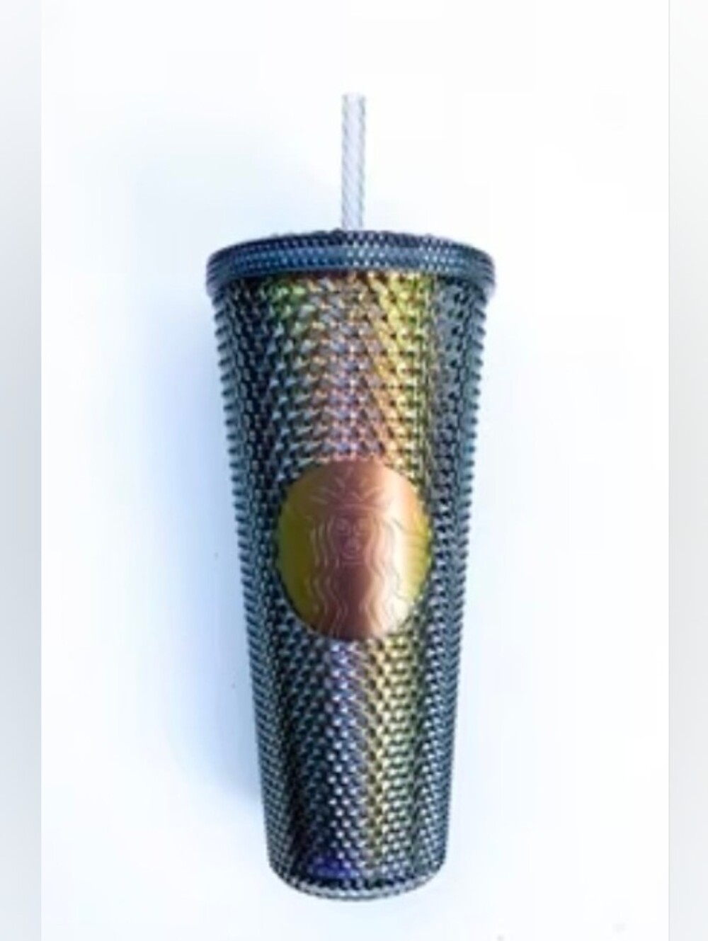 Starbucks Fall 2020 Black Iridescent "Dark Bling" Studded Venti Tumbler 710ml